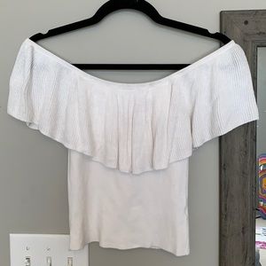 Forever 21 White Off the Shoulder Top